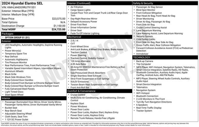 2024 Hyundai Elantra SEL