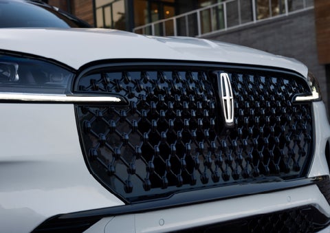 The front grille of a 2026 Lincoln Aviator® SUV is shown. | Mark McLarty Lincoln in North Little Rock AR