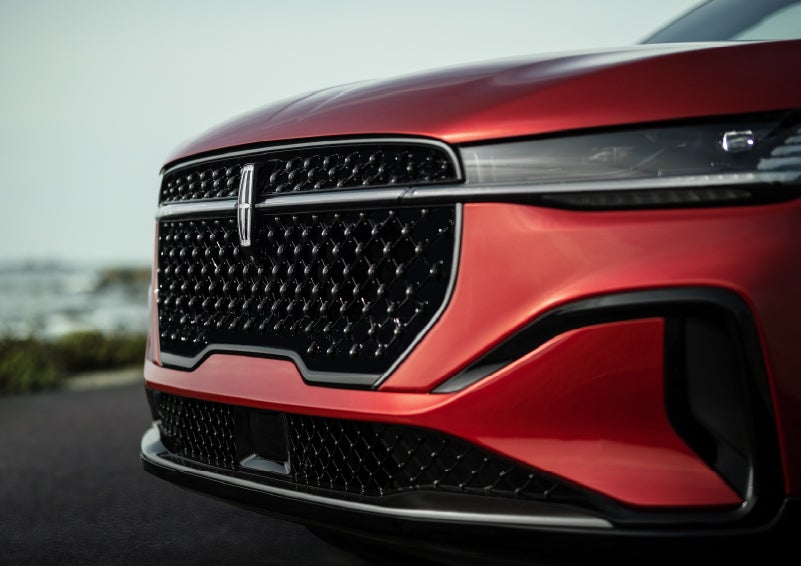 The sleek grille of a 2026 Lincoln Nautilus® SUV with the available Jet Appearance Package makes a bold statement. | Mark McLarty Lincoln in North Little Rock AR