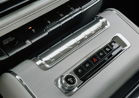 The piano key gear selector of a 2027 Lincoln Aviator® Back Label™ SUV. | McLarty Lincoln in North Little Rock AR